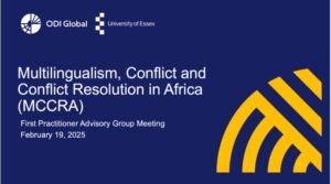 A slide deck cover with the title MCCRAfrica Practitioner Advisory Board